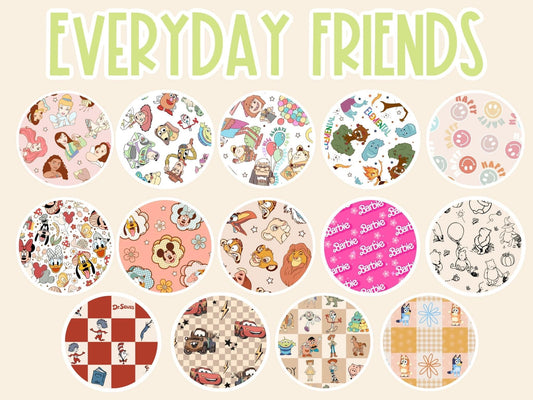 EVERYDAY FRIENDS ROUND #1 LISTING #2 - READY TO SHIP