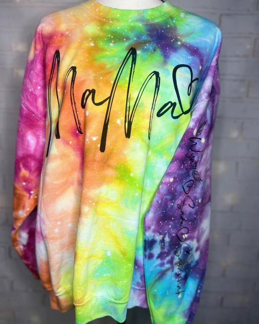 Personalized Mama Iced Dyed Sweatshirt *Other Titles Available*